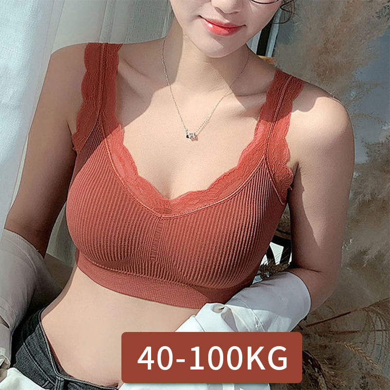 Suspender Tank Top - Bra Renda Seksi untuk Wanita Tanpa