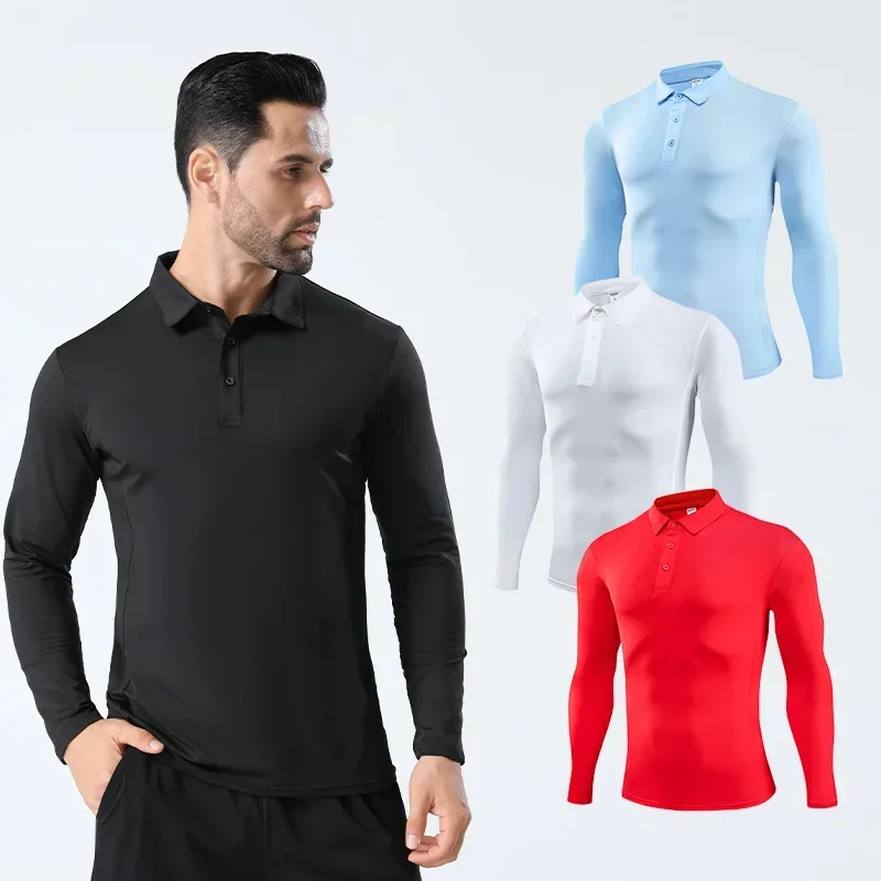 T Shirt Tight Fit - Kaus olahraga pria, kaus atasan latihan