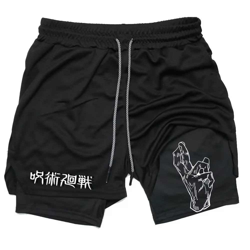 Compression Shorts Athletes - Celana Pendek Olahraga Anime Jujitsu Kaisen