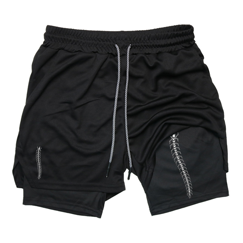 Compression Shorts Athletes - Celana Pendek Lari 2-in-1 Sport Athletic