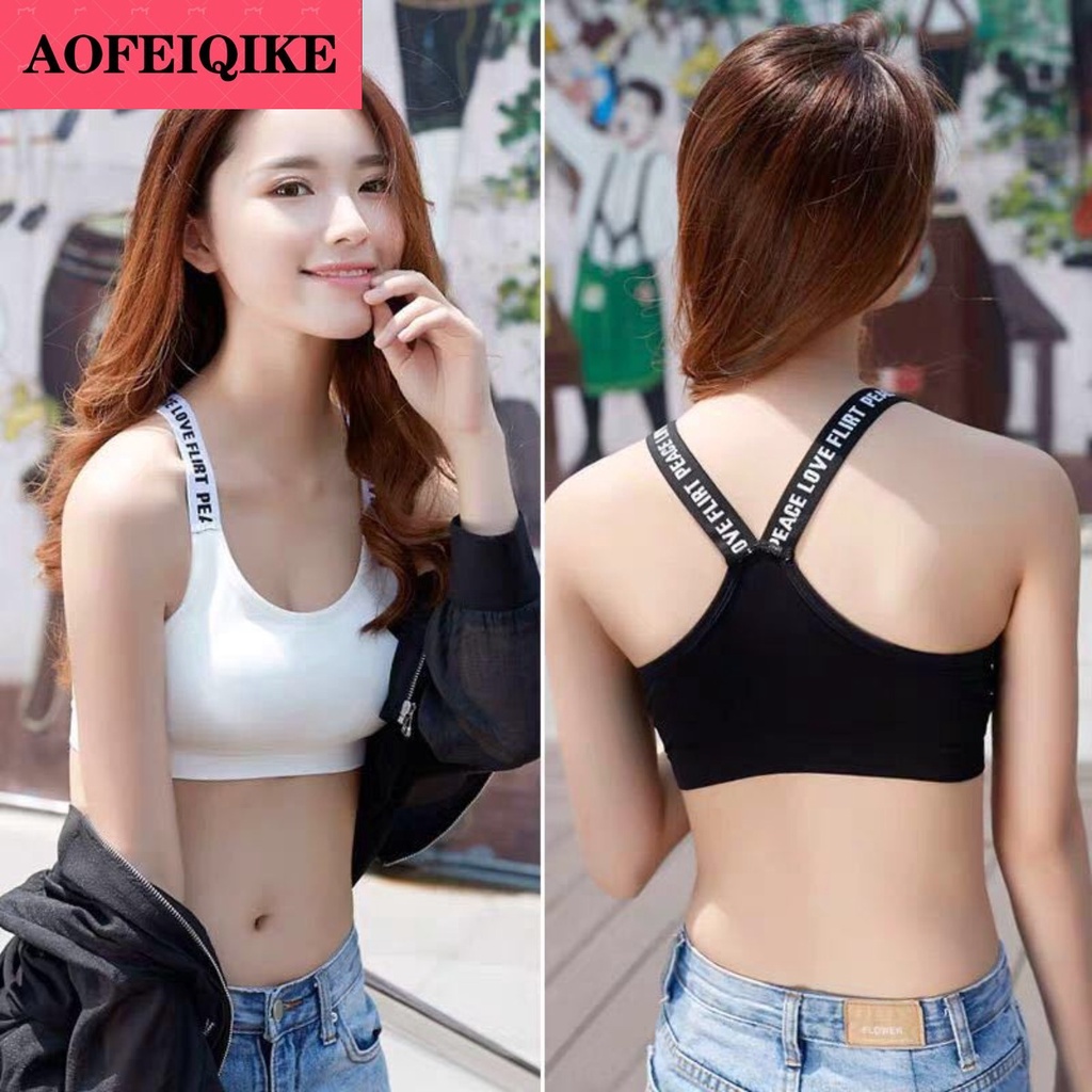 Atasan Bra seksi 40-65kg Bra o - Suspender Tank Top ulasan dan harga