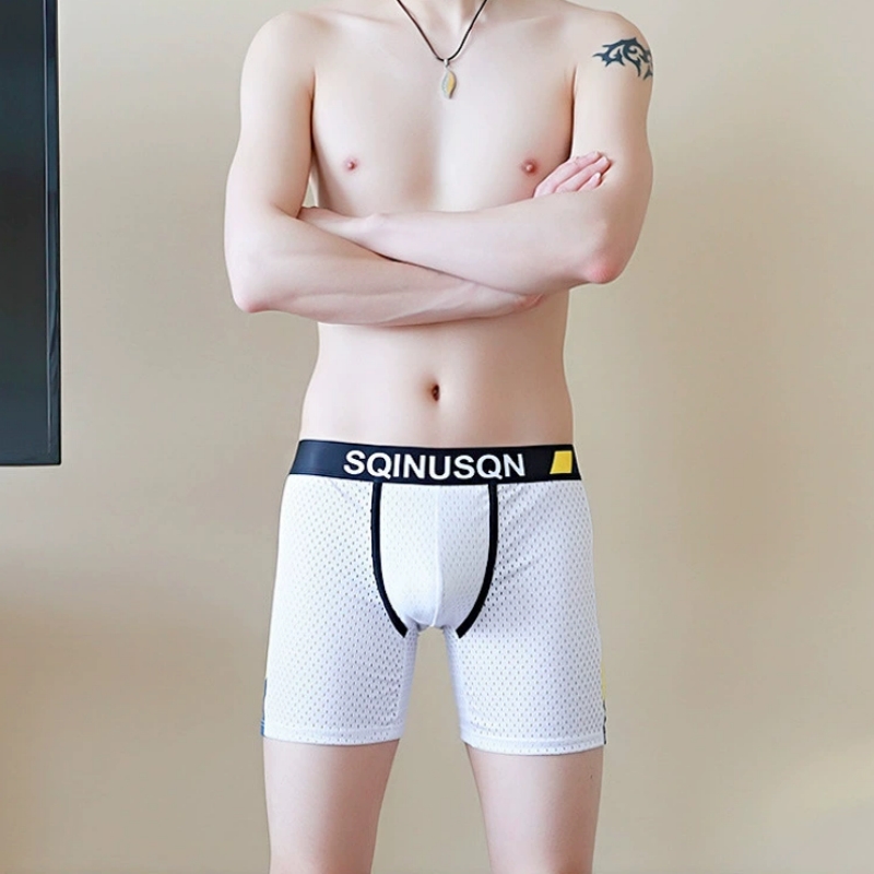 Celana Boxer Pria Bahan Sutra  - Mesh Sport Boxer ulasan dan harga