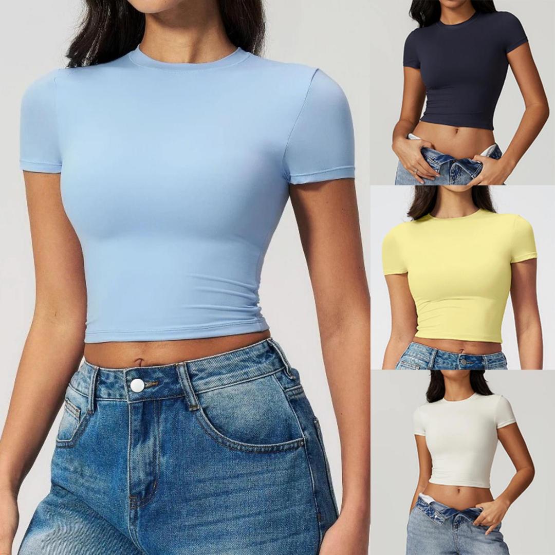 Kaos Olahraga Wanita Ketat Cep - T Shirt Tight Fit ulasan dan harga