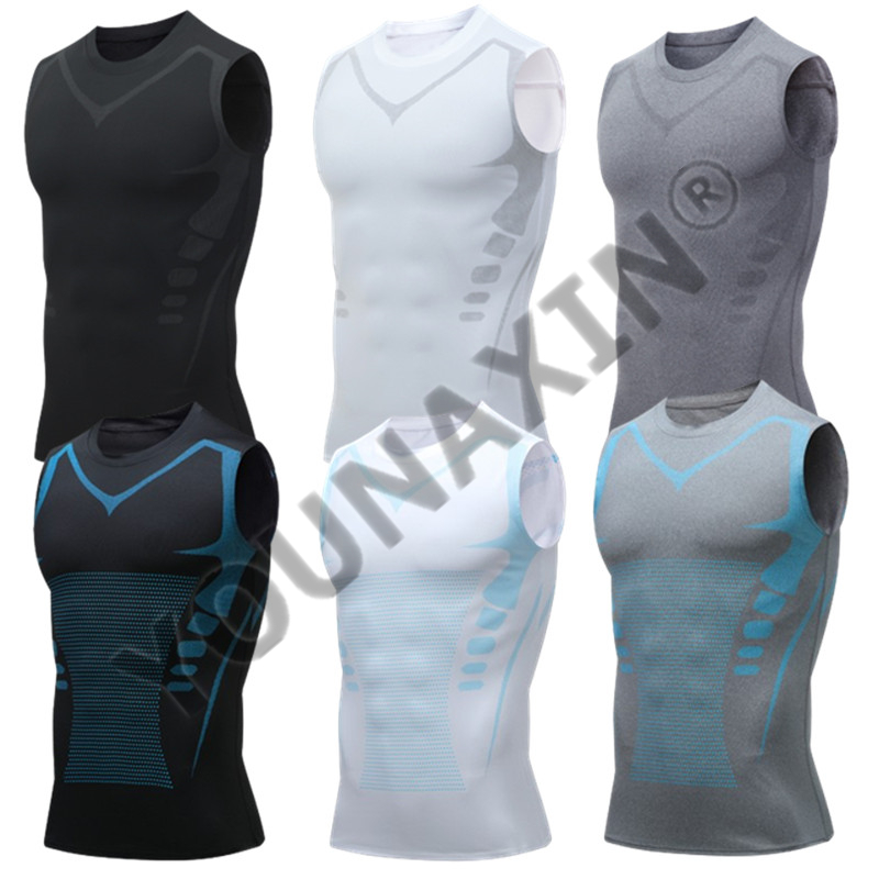3 Buah Kaus Tanpa Lengan Pria  - T Shirt Tight Fit ulasan dan harga